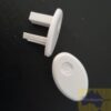 End Cap for roller blind bottom rail - Oval v2 - Acmeda - white