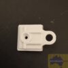 Wand connection adapter section for panel glides white SF