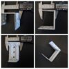 Fixing bracket 50 x 50mm headrail centre support brackets composite venetian blinds new - white