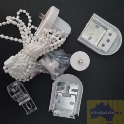 25mm control unit & fitting kit for roller blinds generic brand white flat pin drive
