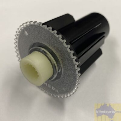 Acmeda 43mm female connector for linked roller blinds - black