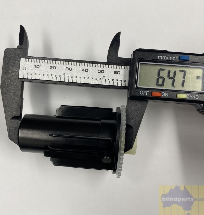 Acmeda 43mm female connector for linked roller blinds - black