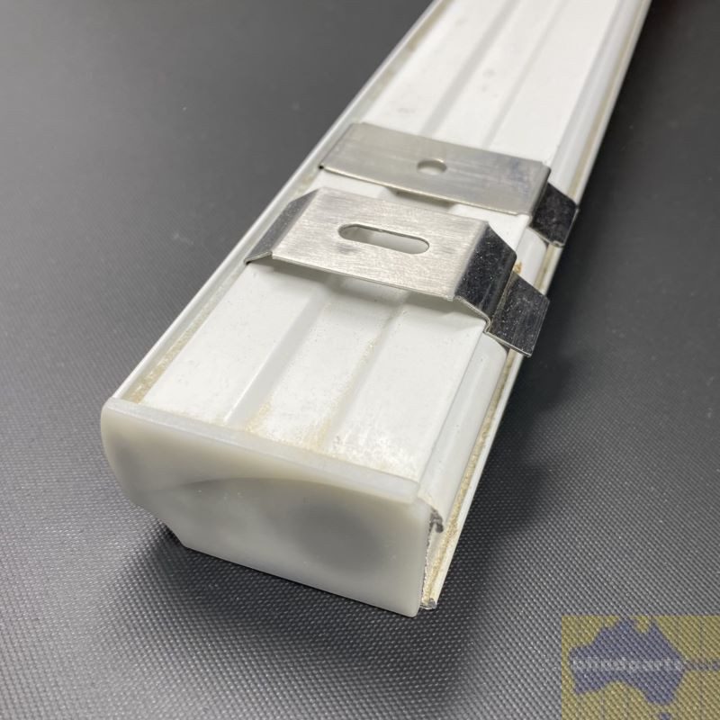 Vertical blind spring clip silver generic 36mm