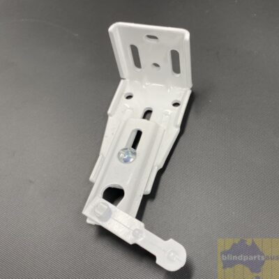 Face fit curtain bracket single adjustable white
