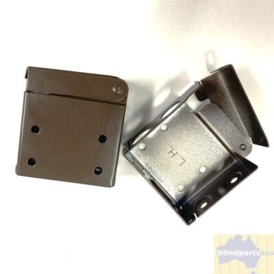 Venetian blind bracket hinged dark brown
