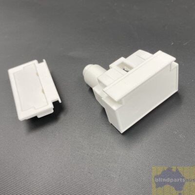 Vertical blind control set low profile track