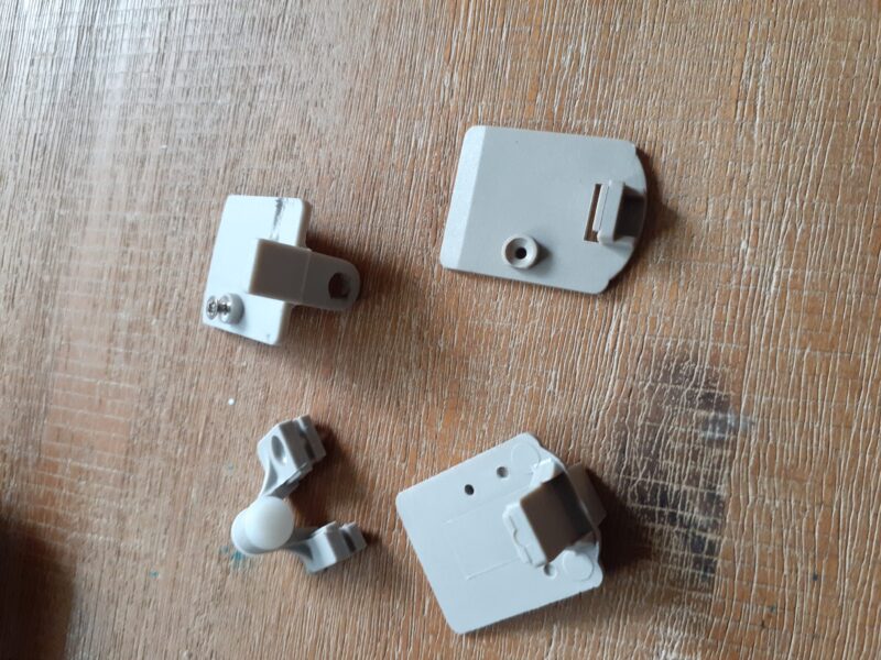 Component panel glide track