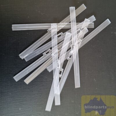 Louvre or slat hangers 127mm uniline...clear plastic - pack of 10