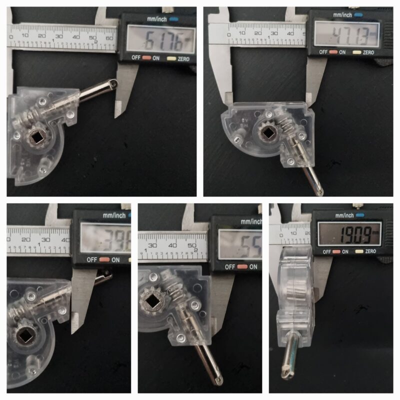 Tilter 40 x 50mm low profile wand operated square drive wand style venetian blind eye style