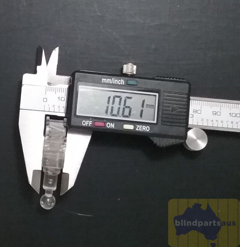 Tilter 25mm older style with push-on wand Uniline..rare parts