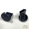 End cap 19mm round - black End cap 19mm round - black