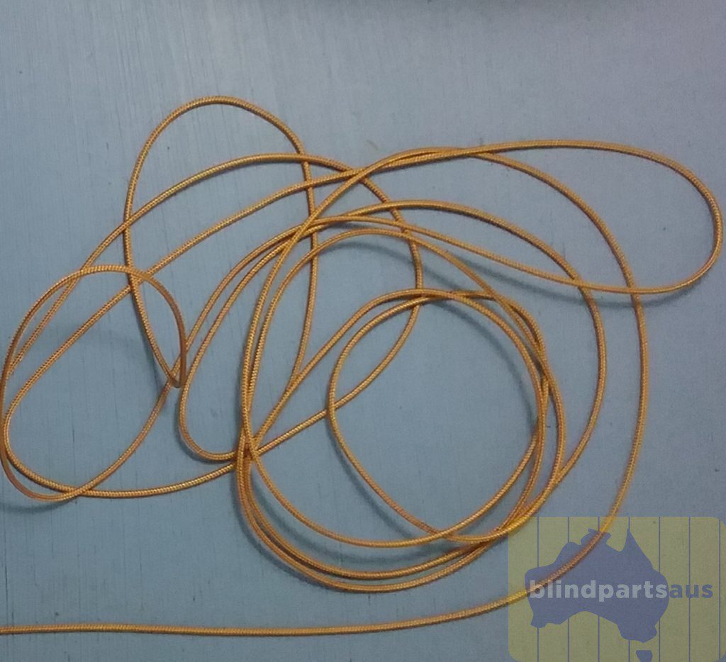 Cord 1.4mm Tan or camel coloured for 25mm blinds & roman