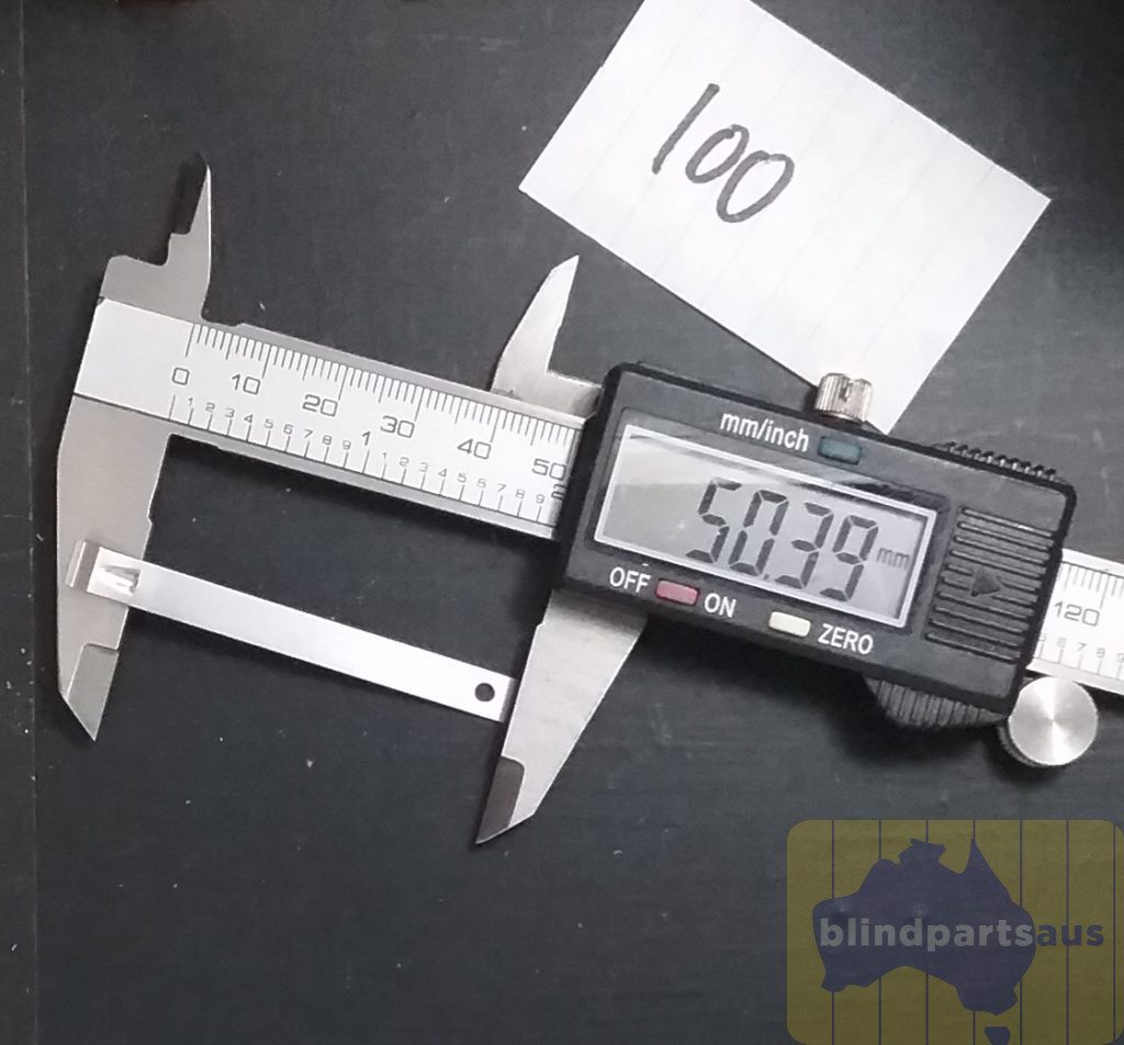 Faber 100mm Fixing spacer Fixing Spacer link Faber 100mm metal to suit vertical blind