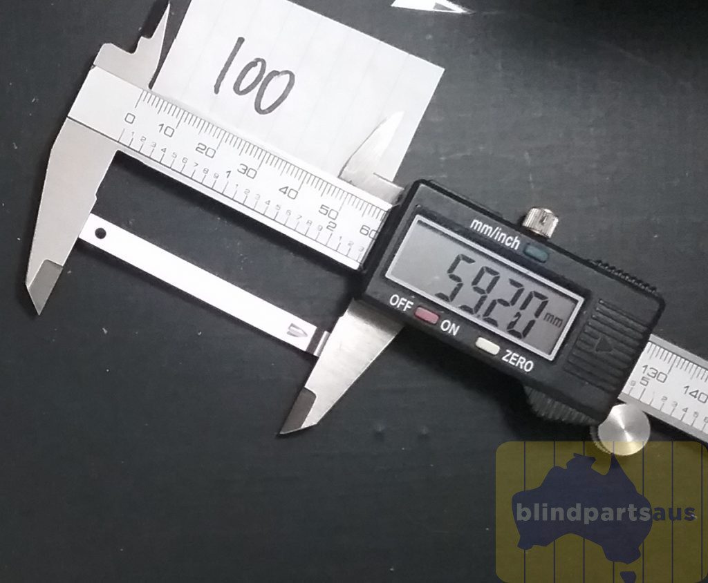 Faber 100mm fixing spacer (1) Fixing Spacer link Faber 100mm metal to suit vertical blind