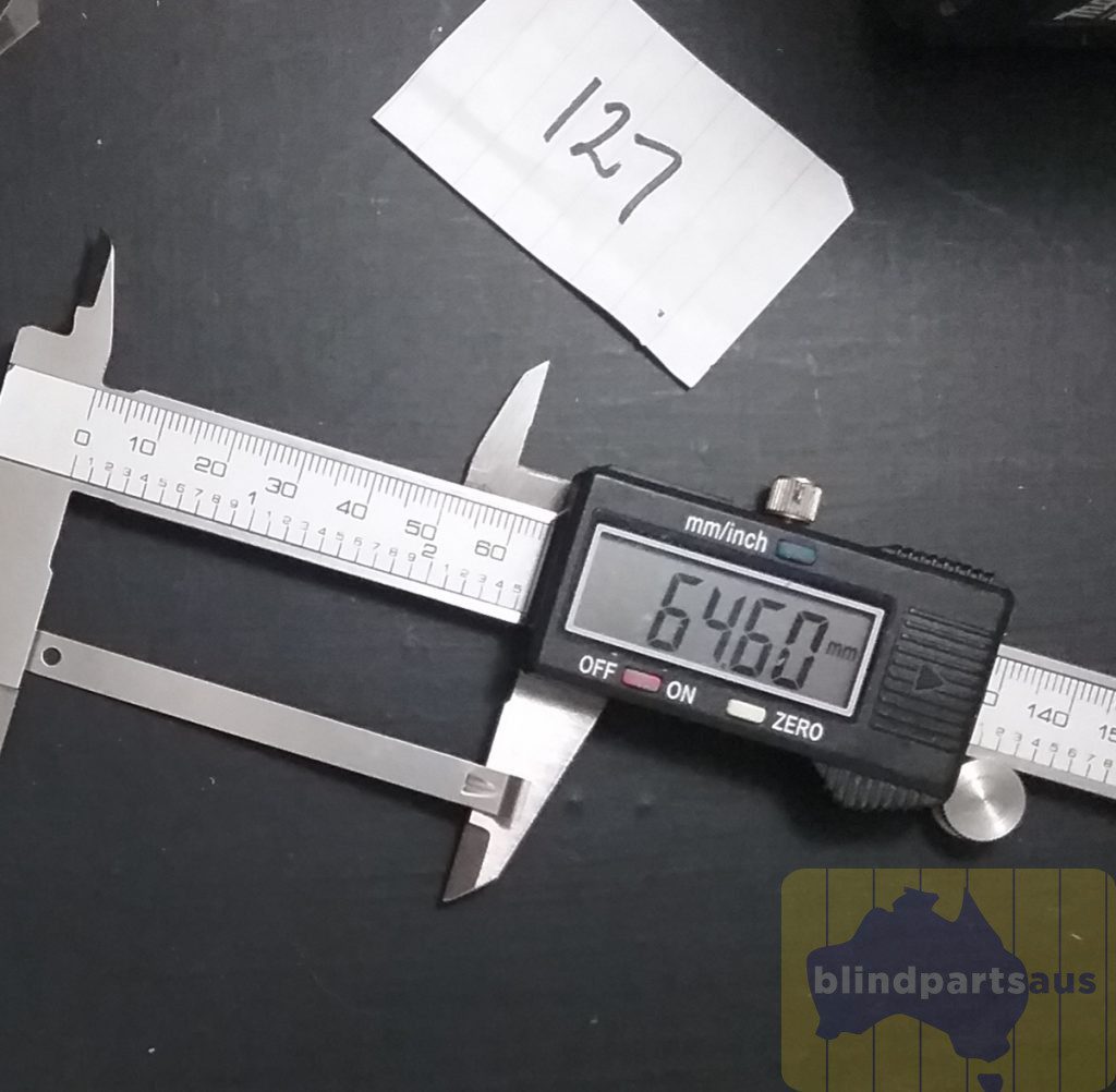 Faber 127mm fixing spacer (1) Fixing Spacer link Faber 127mm metal to suit vertical blind