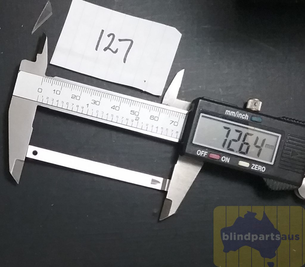 Faber 127mm fixing spacer (2) Fixing Spacer link Faber 127mm metal to suit vertical blind