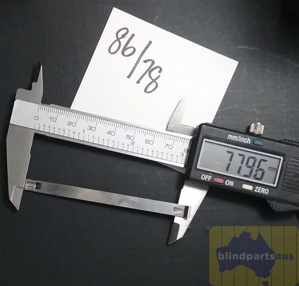 Faber Spacer Links 86.78 (3) Spacer links Faber metal to suit vertical blind carriers 86/78mm