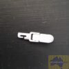 Universal joint and hanger for sloping vertical blinds, white