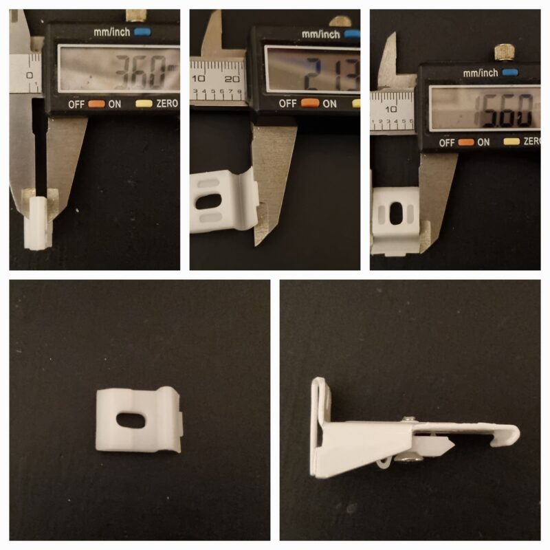 Curtain track bracket locking clips Oslo & Orton tracks & brackets