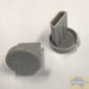 End cap for 19mm round bottom rails