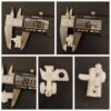 Kadeco Runner for rail on panel glides White Kadeco twin wheel style single sided draw.