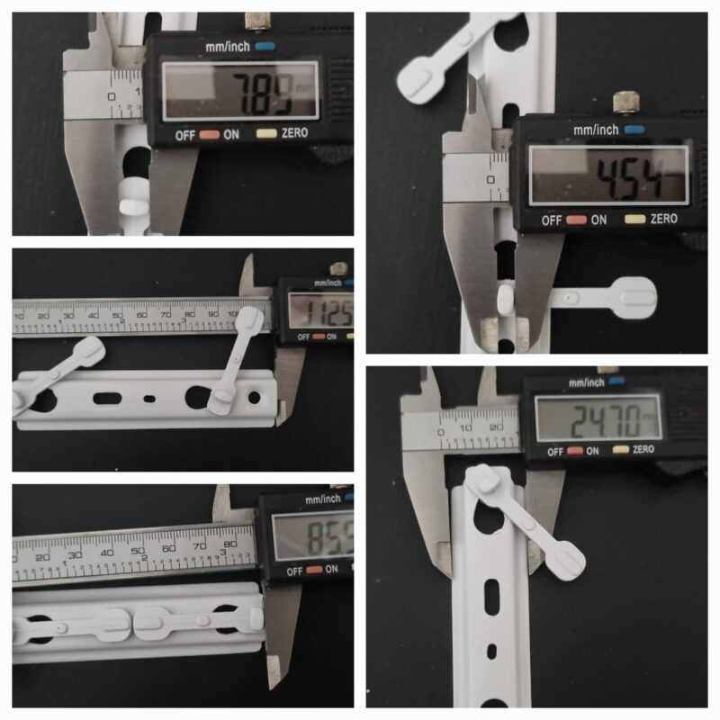 Face Fit Brackets double cam lock ext 120mm to 150mm for curtains