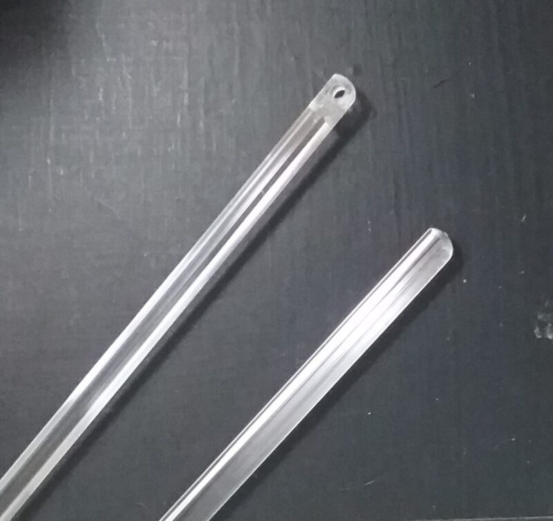 Wand 600mm clear plastic for spotlight slimline venetian blinds hook type tilter