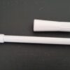 Wand 900mm complete fluted aluminum - white