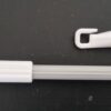 Wand 900mm complete fluted aluminum - silver grey