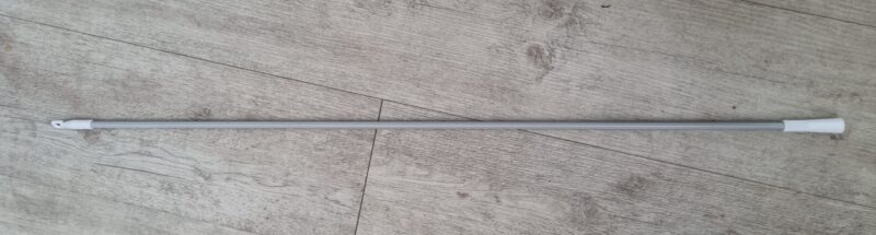 Wand 900mm complete fluted aluminum - silver grey