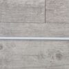 Wand 900mm complete fluted aluminum - white