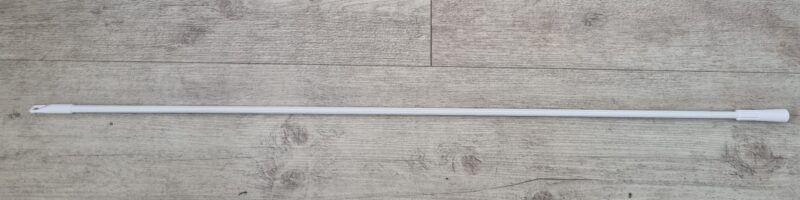Wand 900mm complete fluted aluminum - white