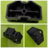 Outdoor Awning bottom rail end cap black 5 sided BLACK