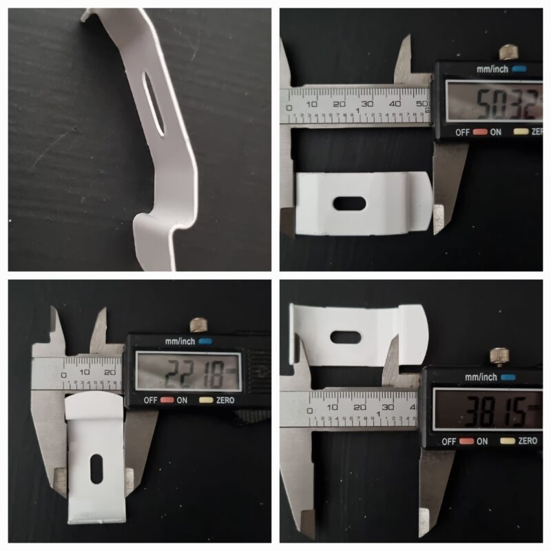 Fixing bracket Spring Clip..vertical blinds..reveal fit white