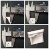 End Stops for panel glide blinds Wide track - White