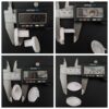 end caps oval white jai L & R End Cap Oval Bottom Rail V3 for Roller Blind white coloured