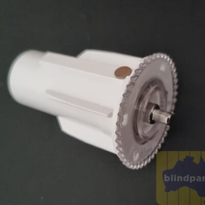 38mm acmeda idler white 1 38mm Idler end – Acmeda with retractable pin to suit 38mm drums on roller blinds – white