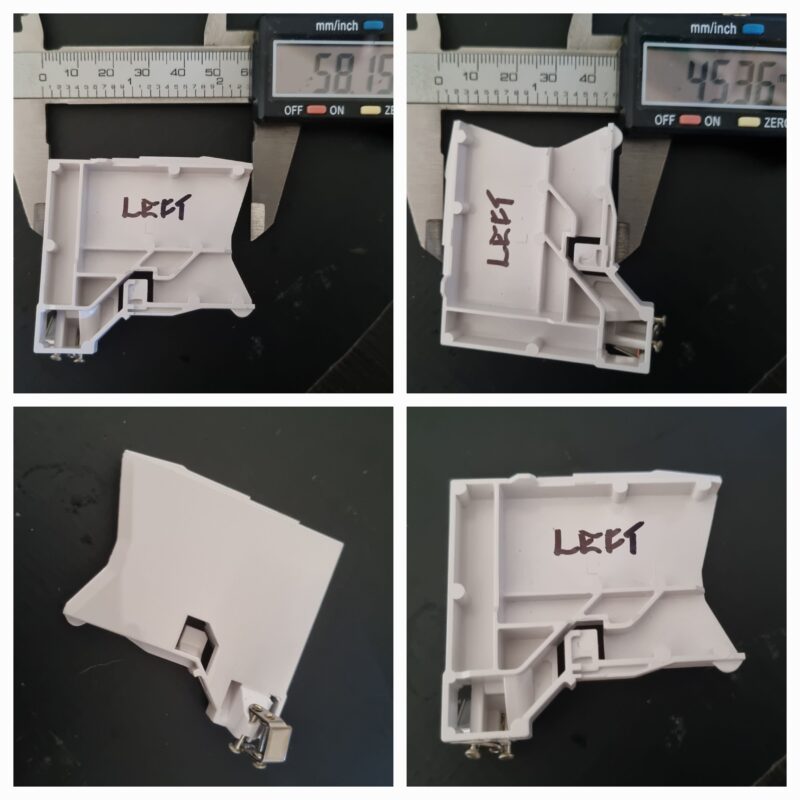 Control unit for folding fabric blinds - left hand - large
