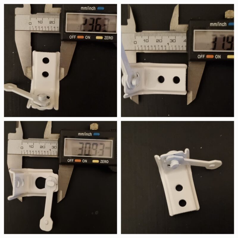 Face Fit Brackets single cam lock 30mm for curtains