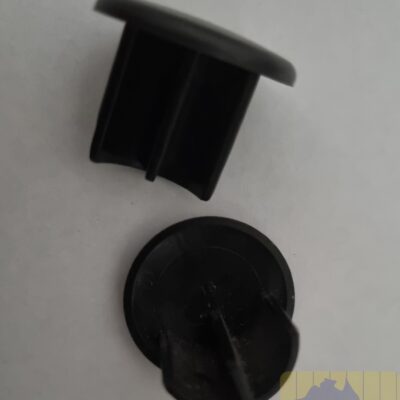 End cap Acmeda ambi black round 2 End Cap Round 19mm suit Bottom Rail Acmeda - Black -sold in pairs