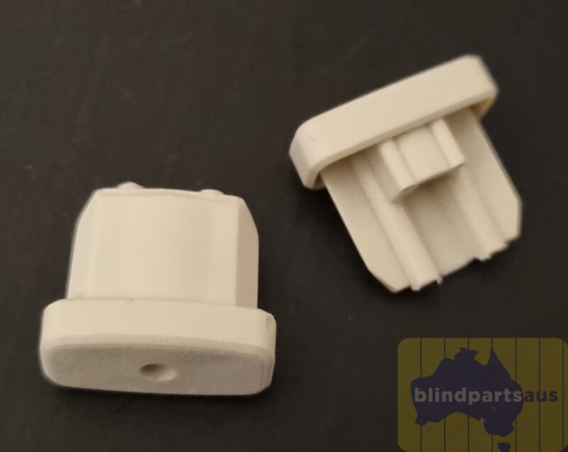 End Caps 25mm Faber for venetian Bottom Rail - Rectangular - sold in pairs