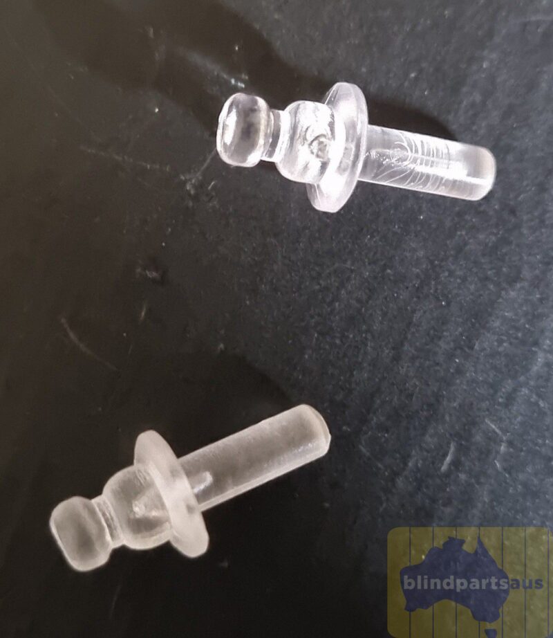Hold Down pins for end caps on venetian blinds - sold in pairs