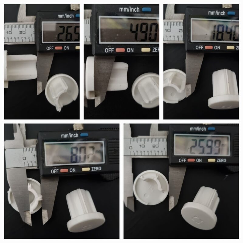 End cap round Acmeda L & R white, beige or black End Cap Round 19mm Bottom Rail round Acmeda round - white - sold in pairs