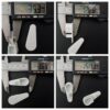 End cap tear drop Bottom Rail Romatech roller blinds  cream/ivory