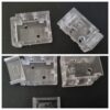 Fixing bracket 25mm sliding front for slimline venetians - clear