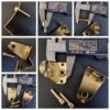 Hold Down brackets 50mm Metal for Timber & Composite blinds - Gold (Bracket only)