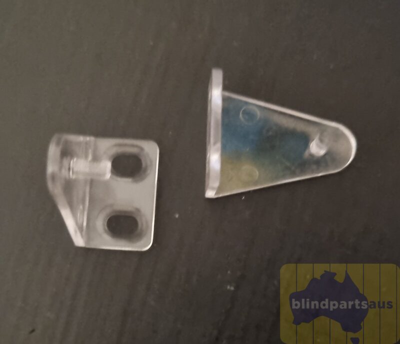 Hold down  brackets 25mm for slimline venetian blind Faber brand...sold in pairs