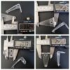 Hold down fha face 40mm Hold Down brackets 40mm high to suit 50mm Composite blinds ...face fit price per pair...brand new...never used