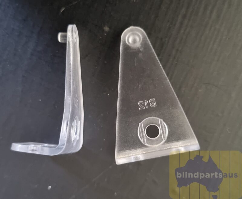Hold down fha face 40mm 2 Hold Down brackets 40mm high to suit 50mm Composite blinds ...face fit price per pair...brand new...never used