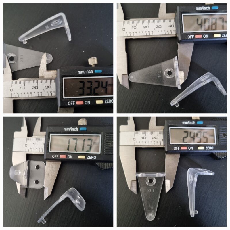 Hold down fha face 40mm Hold Down brackets 40mm high to suit 50mm Composite blinds ...face fit price per pair...brand new...never used